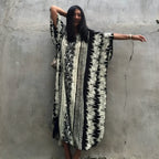 Robe de plage imprimée tie and dye