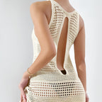 Robe de plage petit format en maille
