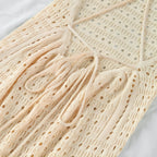 Robe dos dénudé en crochet coloré
