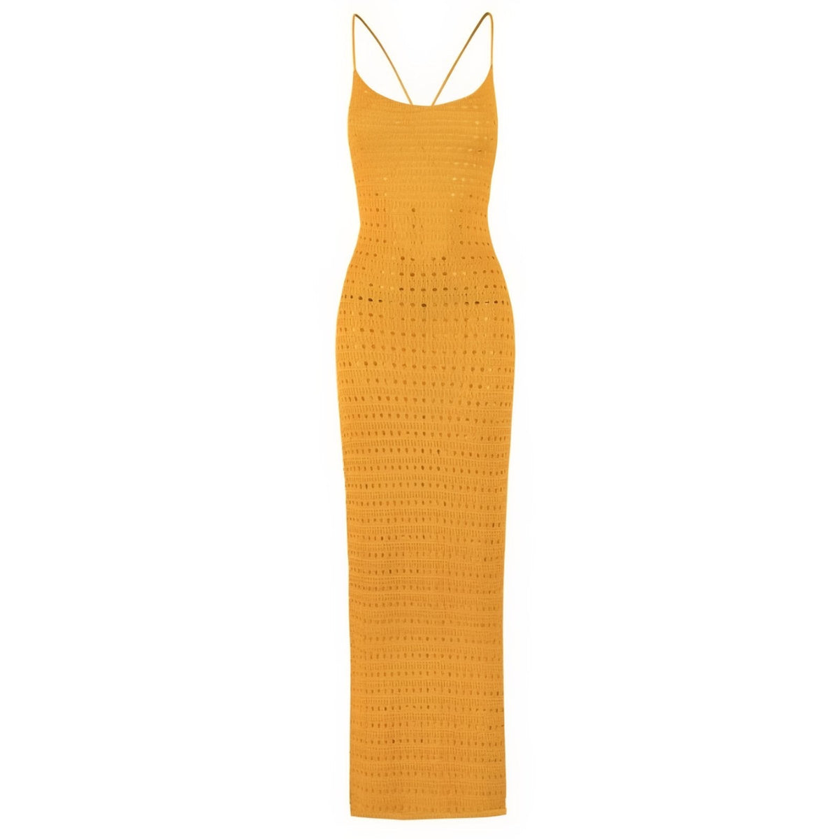 Robe dos nu colorée en crochet