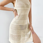 Robe en maille courte pour la plage