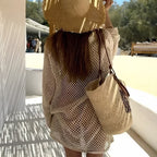 Robe en maille pour la plage