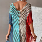 Robe en maille style paréo