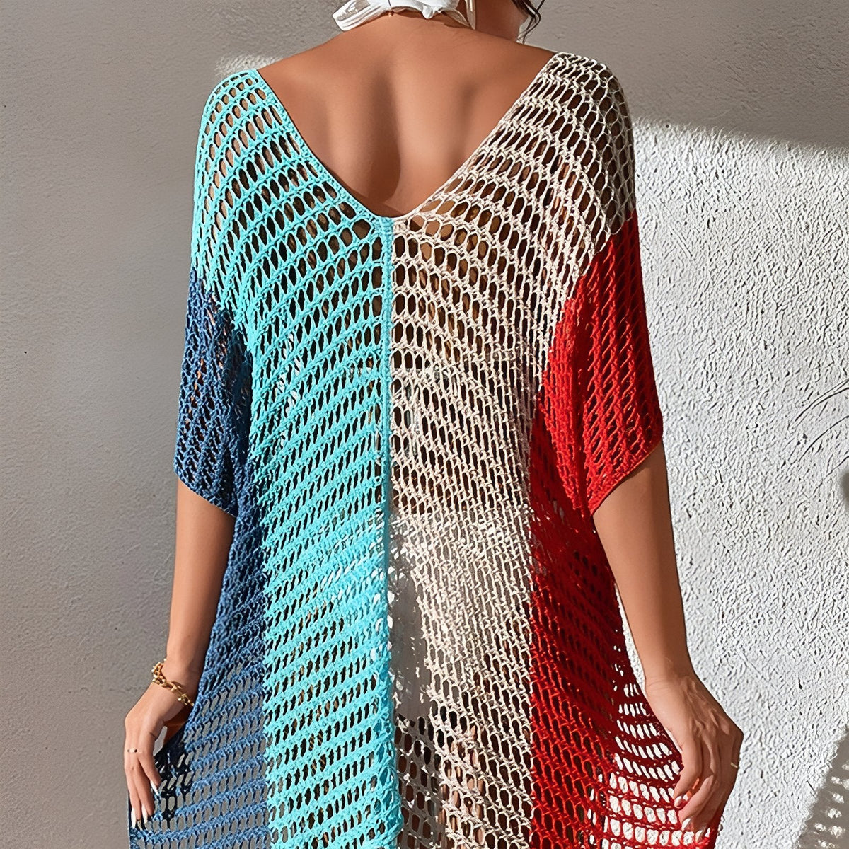 Robe en maille style paréo