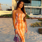 Robe estivale ajustée et longue
