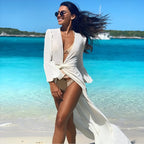 Robe façon paréo avec décolleté