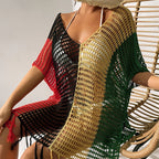 Robe façon paréo confectionnée en maille