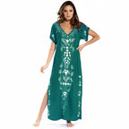 Robe fendue de plage d’inspiration ethnique