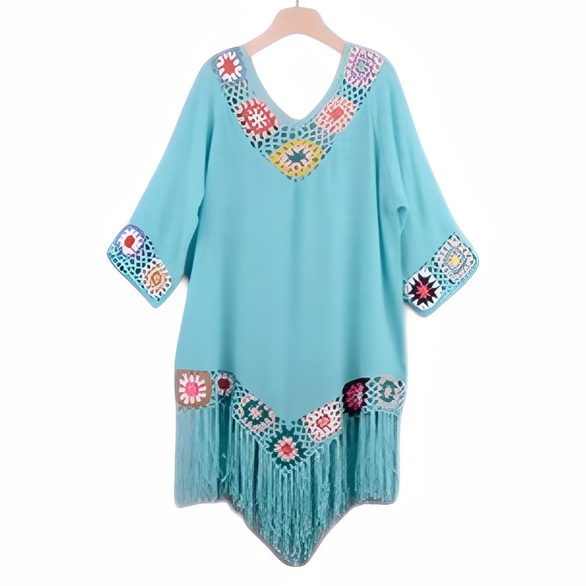 Robe inspirée du paréo à franges