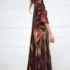 Robe longue à effet tie and dye