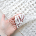 Robe longue de plage en crochet ajouré