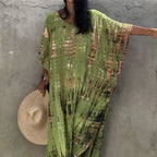 Robe longue façon tie and dye