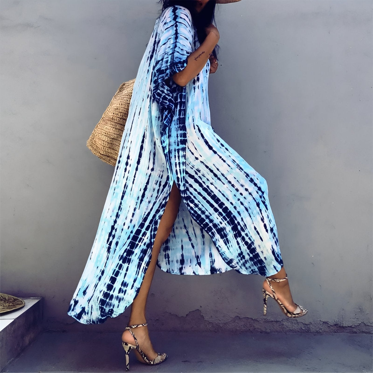 Robe longue tie and dye