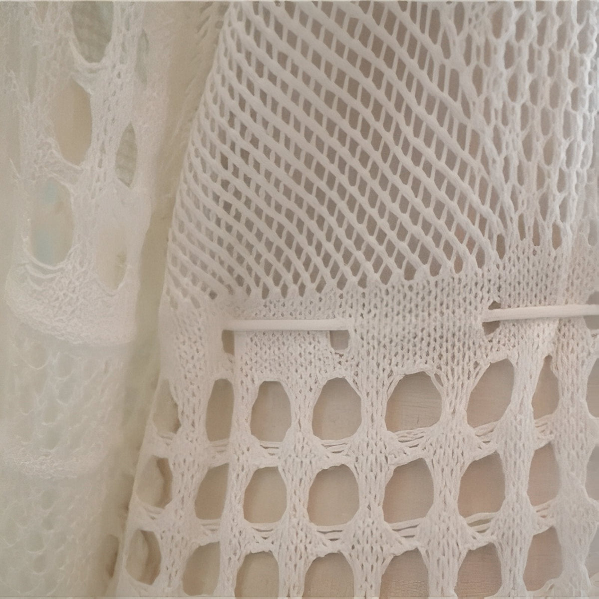 Robe maxi crochetée et ajourée pour la plage
