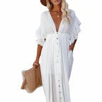 Robe oversize conçue pour la plage