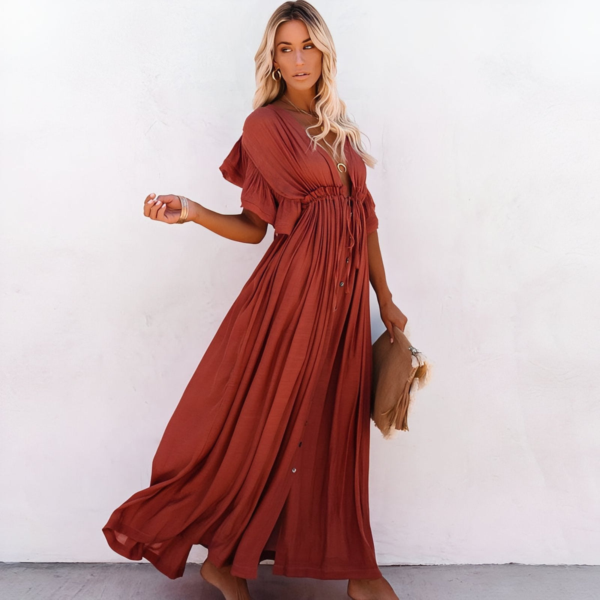 Robe oversize pour la plage