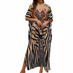 Robe paréo africaine à imprimé coloré