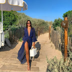 Robe paréo avec encolure décolletée