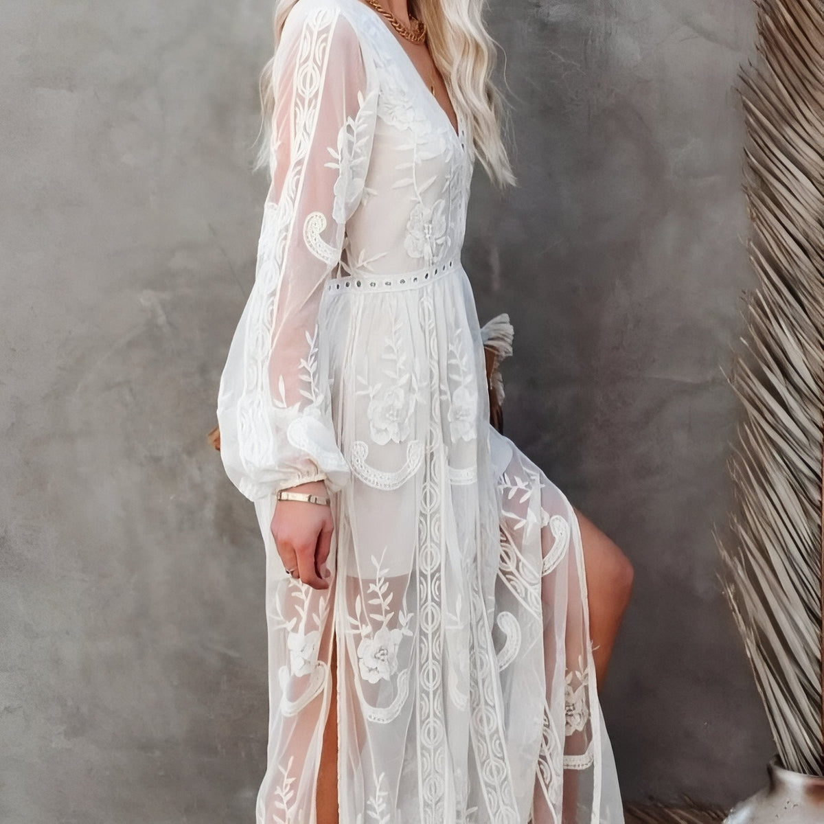 Robe-paréo blanche absolument sublime