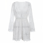 Robe paréo en dentelle