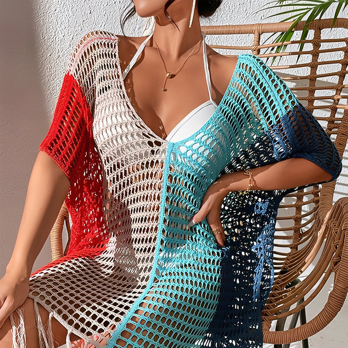 Robe paréo fabriquée en maille