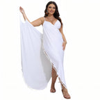 Robe paréo grande taille à bretelles