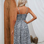 Robe pour la plage aux motifs léopard