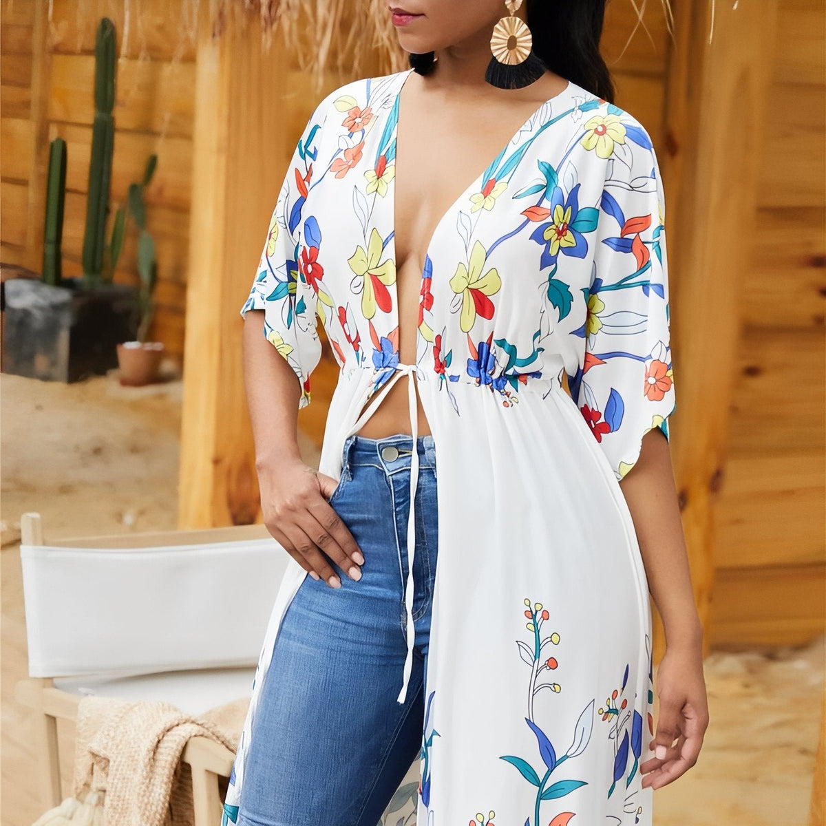 Robe pour la plage d'inspiration printanière