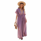 Robe style balnéaire coupe oversize