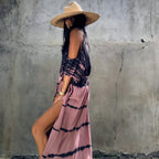 Robe style paréo au motif ethnique