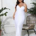 Robe style paréo avec bretelles grande taille