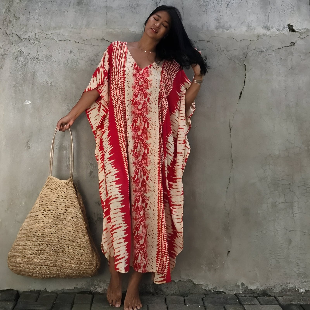 Robe tie and dye conçue pour la plage