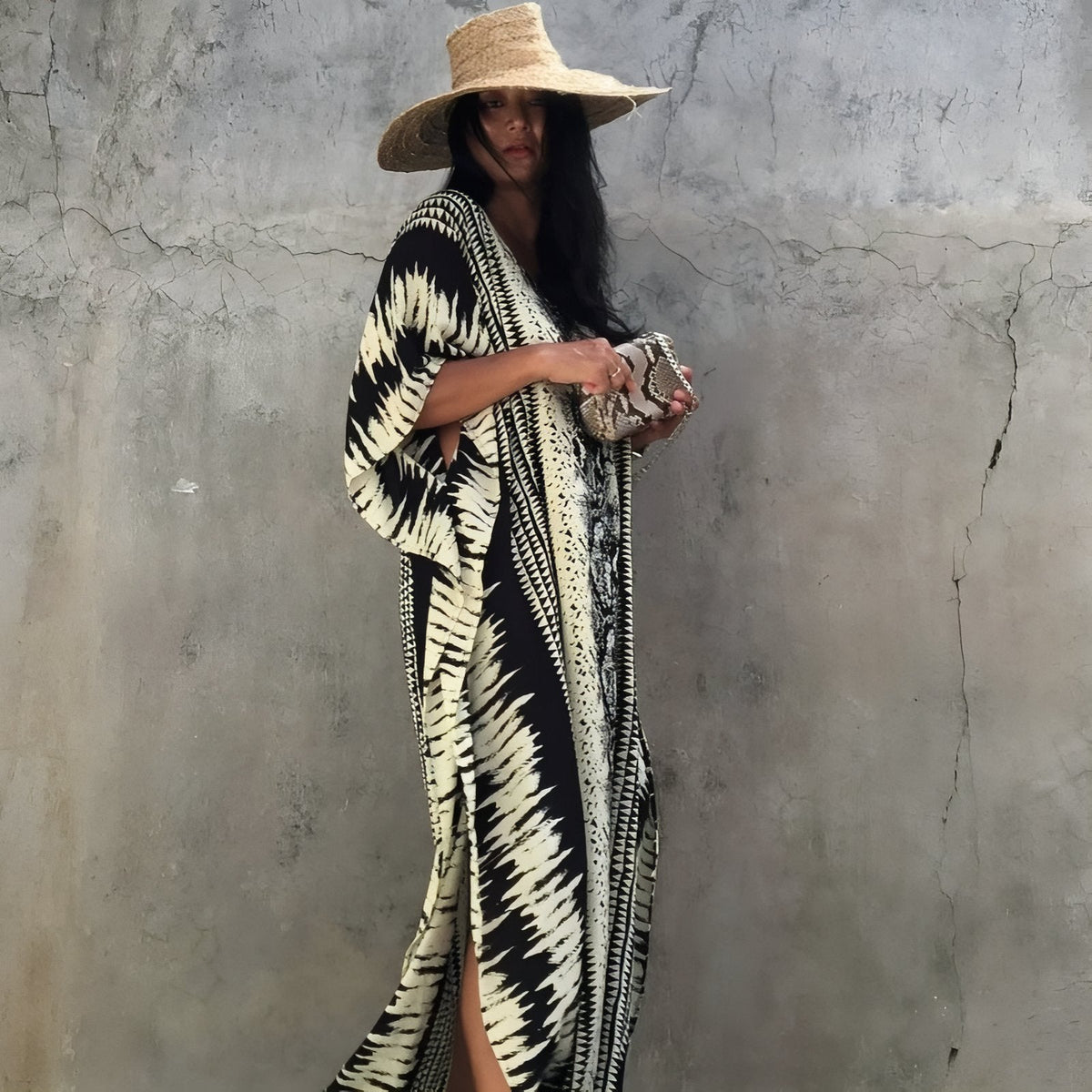 Robe tie and dye pour la plage