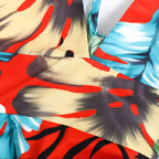 Robe tropicale imprimée pour la plage