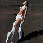 Sarong à nouer long et uni