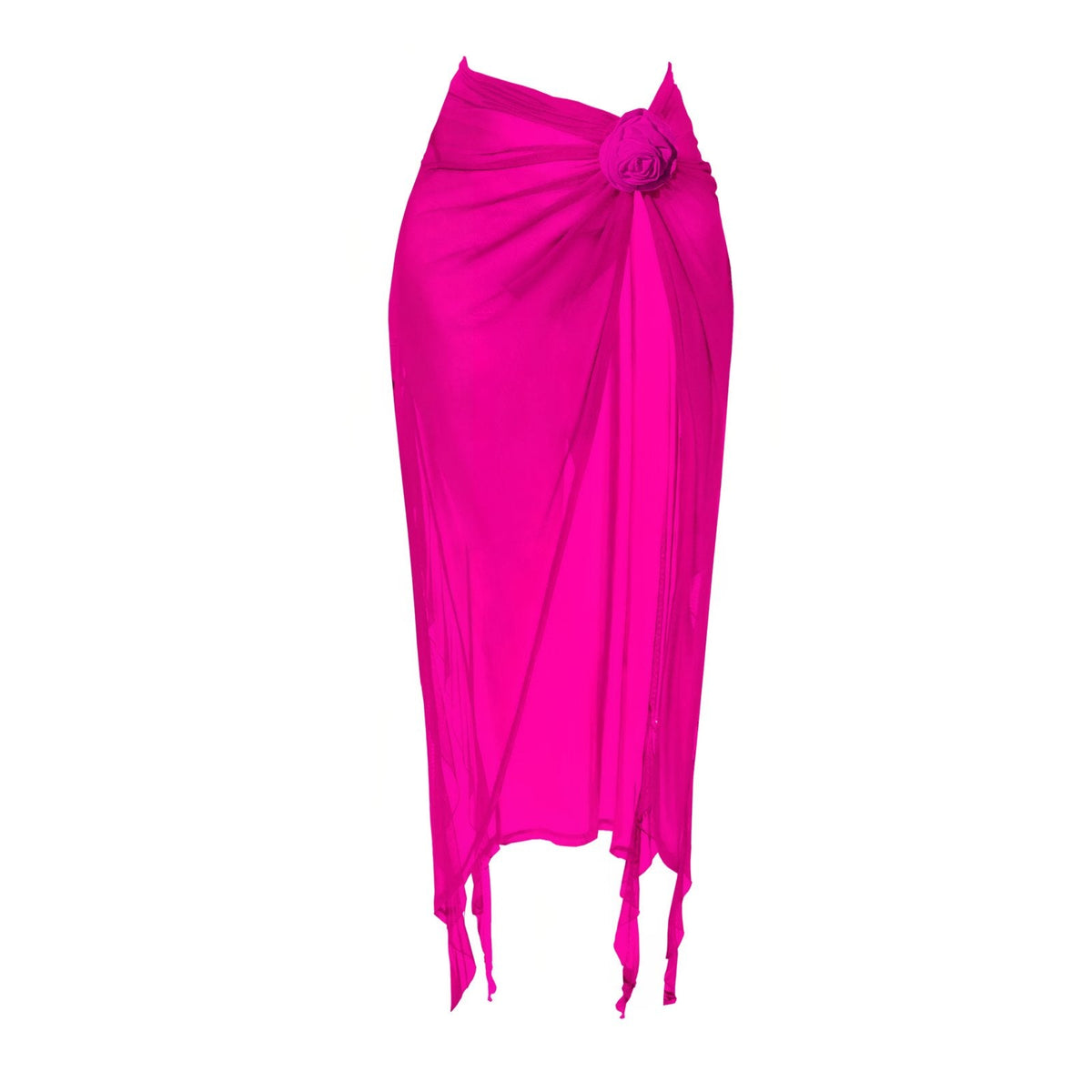 Sarong long uni à nœud
