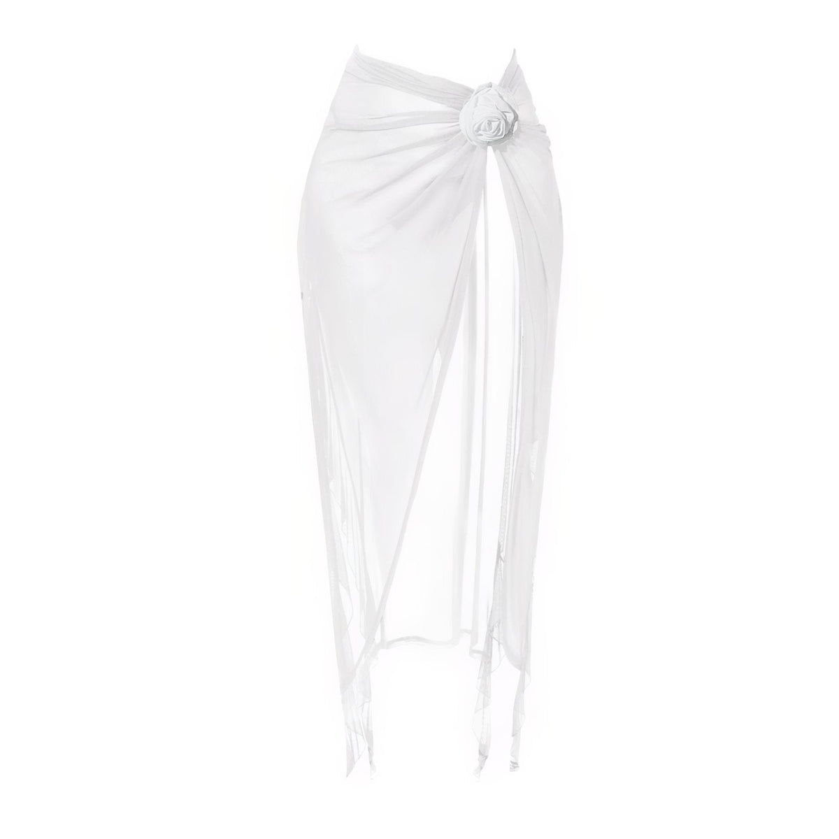 Sarong uni de format long à nœud