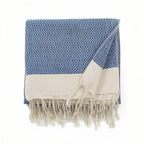 Serviette fouta avec motif pour la plage