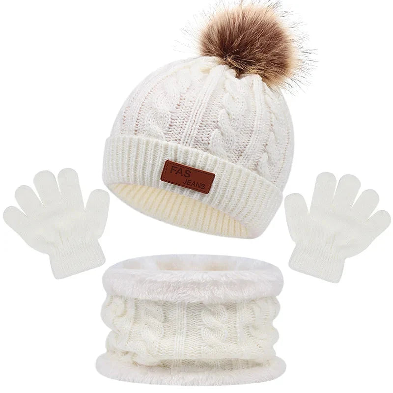 Set d'accessoires enfant avec bonnet, gants et écharpe