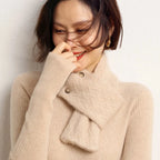 Snood beige façon écharpe