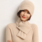 Snood couleur beige style écharpe