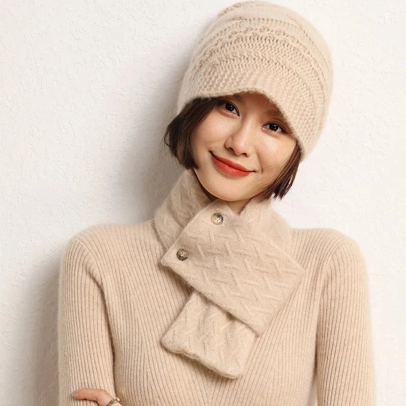 Snood couleur beige style écharpe