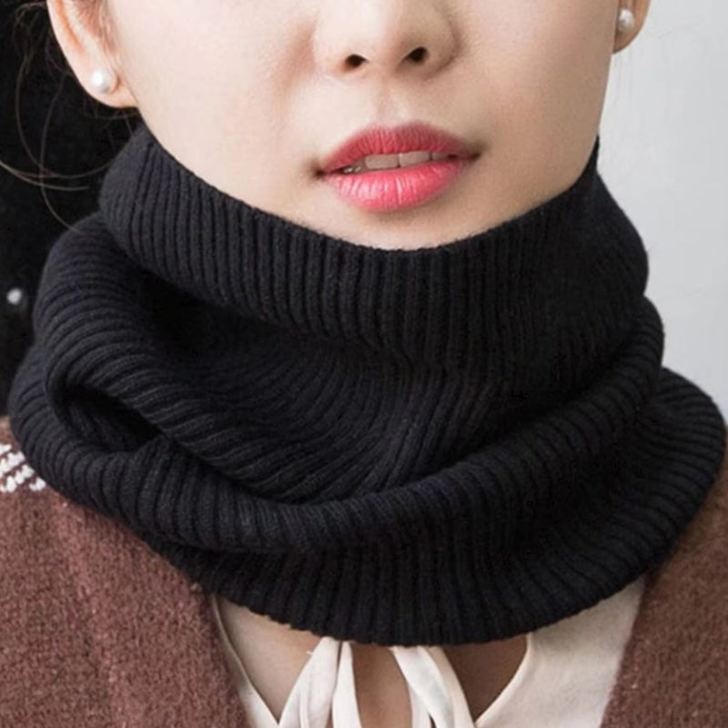 Snood écharpe en cachemire noir