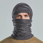 Snood et bonnet assortis homme