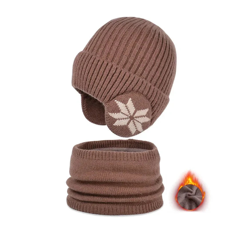 Snood et bonnet assortis pour garçon