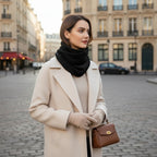 Snood femme en matière polaire