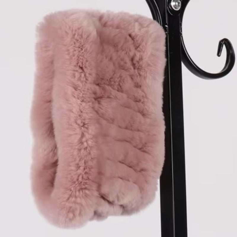 Snood tour de cou en matière fourrure