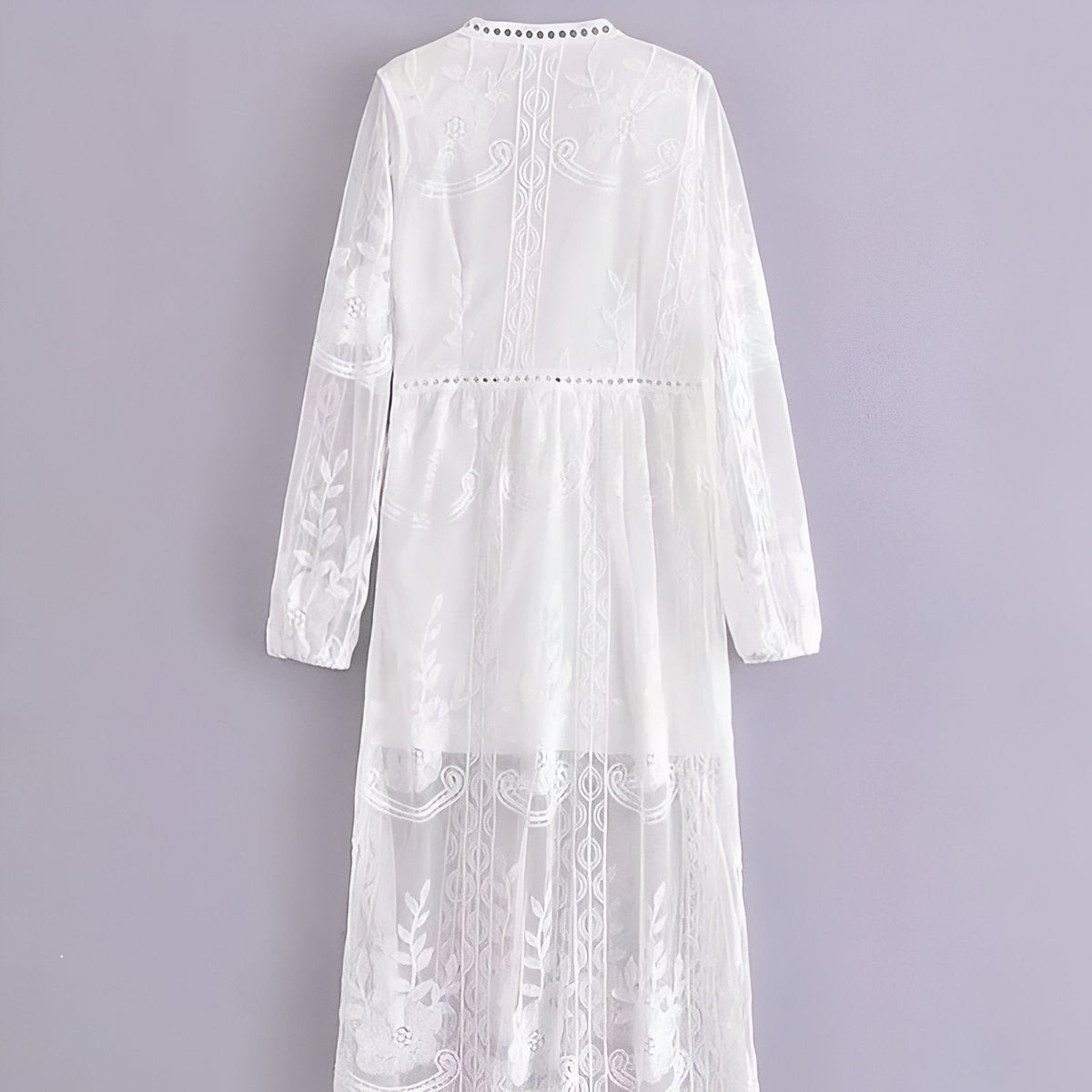 Sublime robe blanche façon paréo