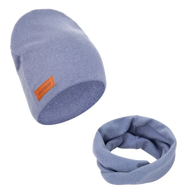 Tour de cou avec bonnet pour enfant