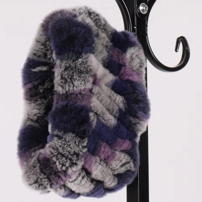 Tour de cou façon snood en fourrure